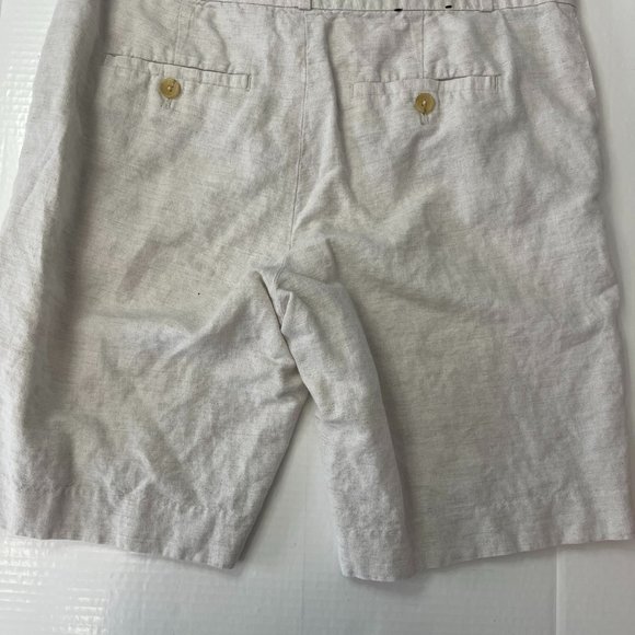 BananaRepublic linen cotton beige  Bermuda shorts. SIZE 6 - Picture 8 of 16